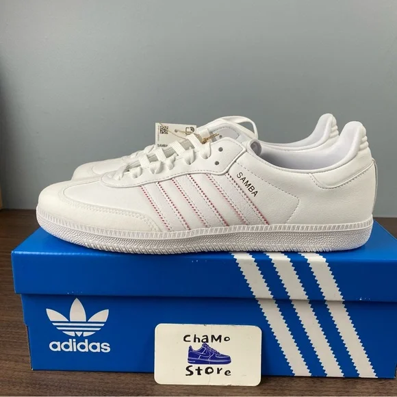 Adidas Originals Samba Vegan x Minnie Mouse White Sneakers GY1890 Men's Sz - Picture 4 of 9